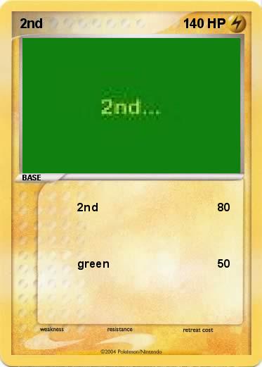 Pokemon 2nd