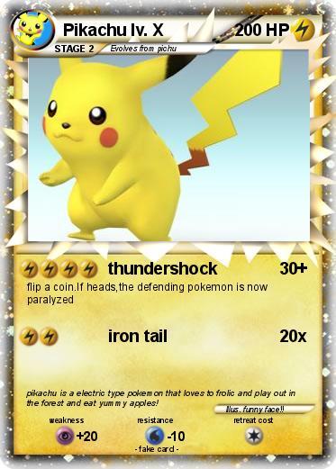 Pokemon Pikachu lv. X