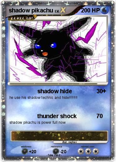 Pokemon shadow pikachu