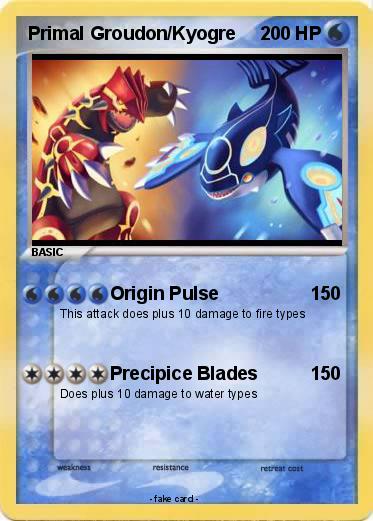 Pokemon Primal Groudon/Kyogre