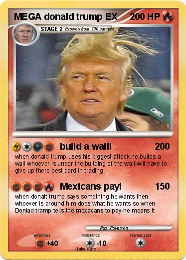 Pokemon MEGA donald trump EX