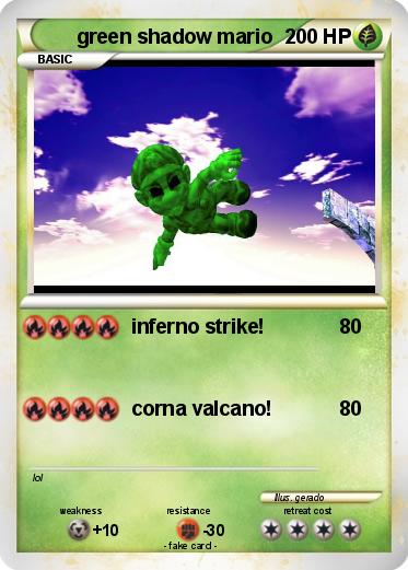 Pokemon green shadow mario