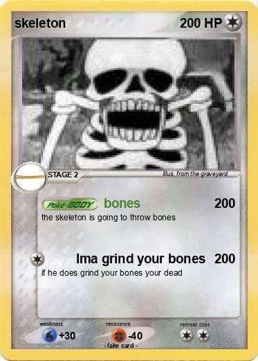 Pokemon skeleton