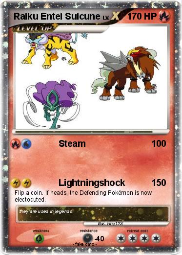 Pokemon Raiku Entei Suicune