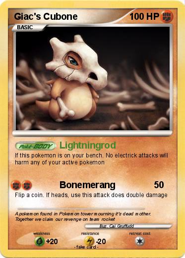 Pokemon Giac's Cubone