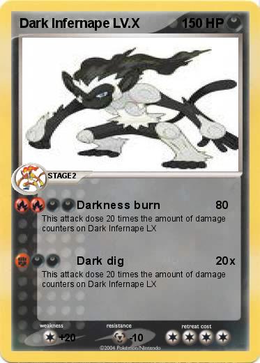 Pokemon Dark Infernape LV.X