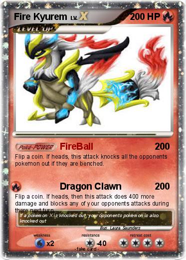 Pokemon Fire Kyurem