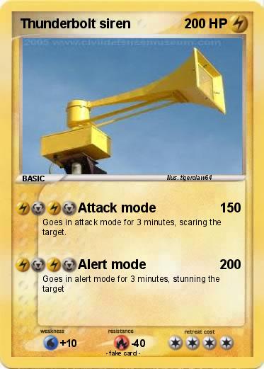 Pokemon Thunderbolt siren