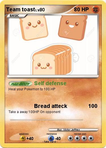 Pokemon Team toast