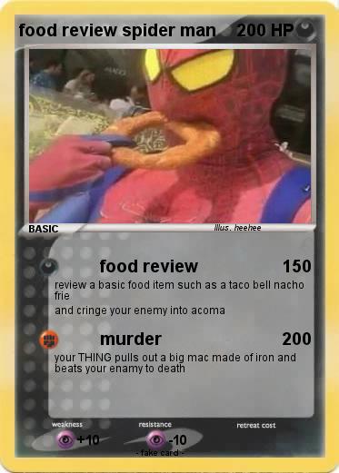 Pokemon food review spider man