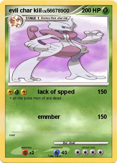 Pokemon evil char kiil