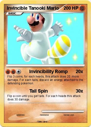 Pokemon Invincible Tanooki Mario