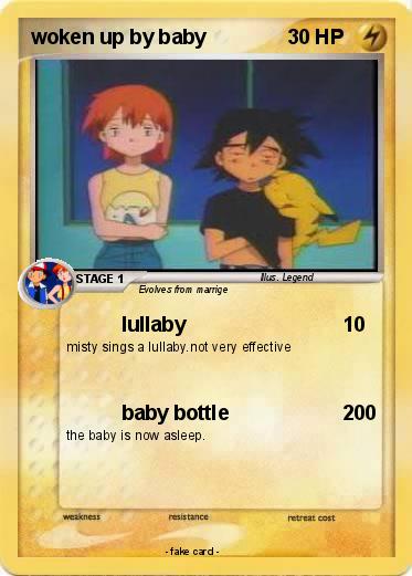 Pokemon woken up by baby
