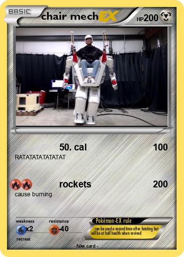 Pokemon chair mech