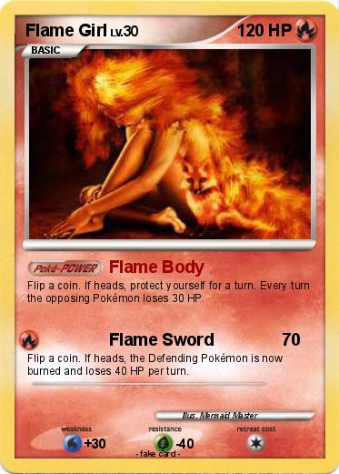 Pokemon Flame Girl