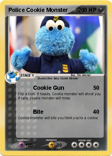 Pokemon Police Cookie Monster