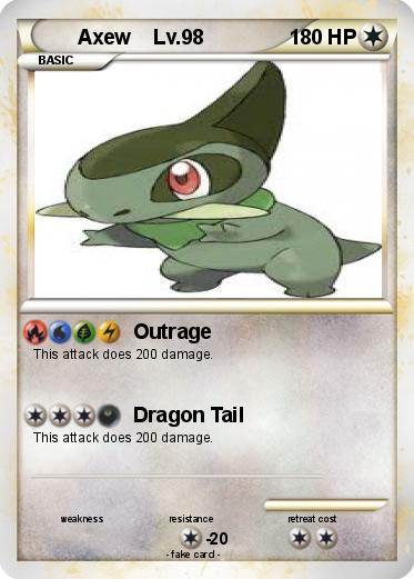 Pokemon Axew    Lv.98