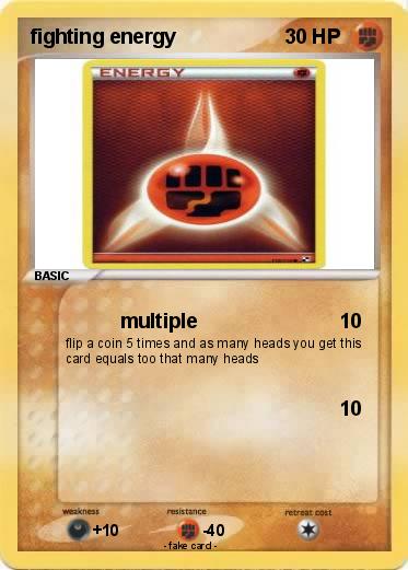 Pokemon fighting energy