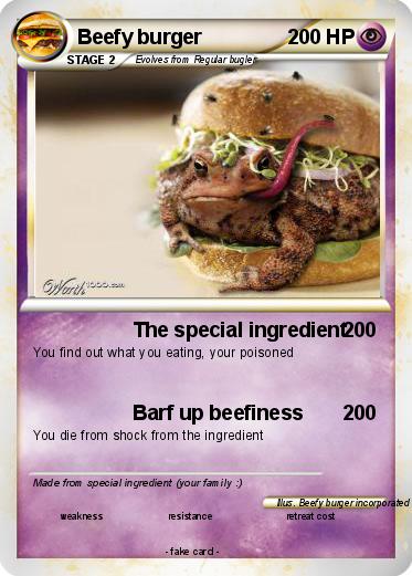 Pokemon Beefy burger