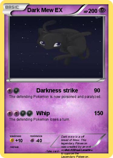 Pokemon Dark Mew EX