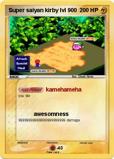 Pokemon Super saiyan kirby lvl 900