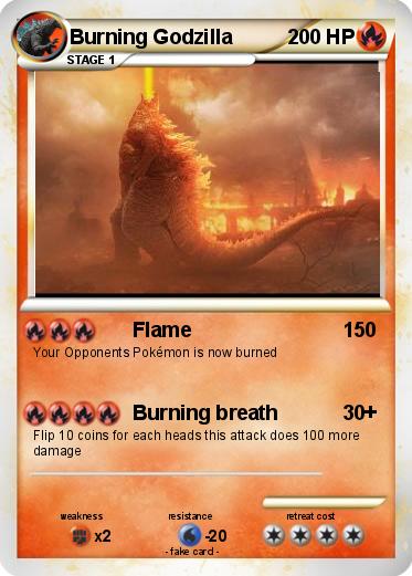 Pokemon Burning Godzilla