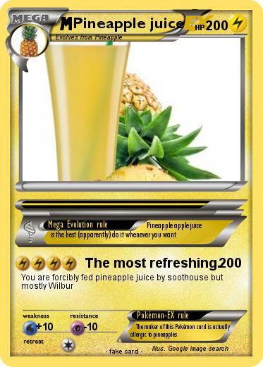 Pokemon Pineapple juice