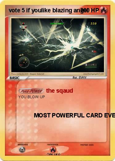 Pokemon vote 5 if youlike blazing angel