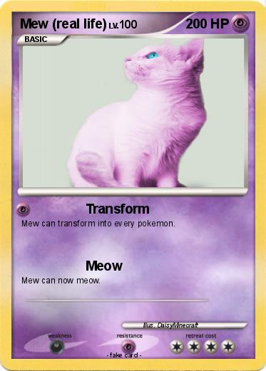 Pokemon Mew (real life)
