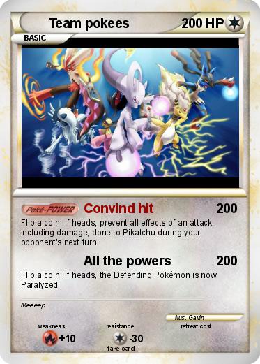 Pokemon Team pokees