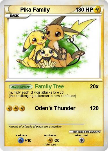 Pokemon Pika Family