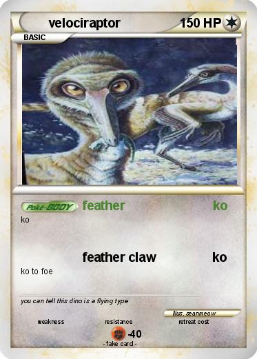 Pokemon velociraptor