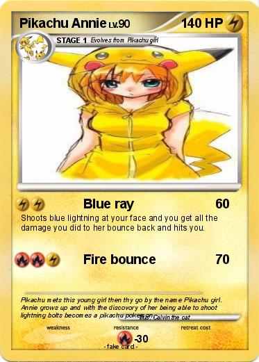 Pokemon Pikachu Annie