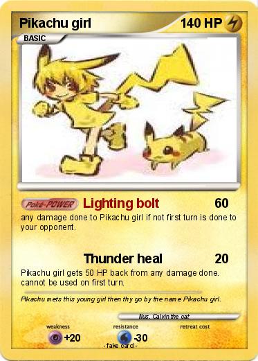 Pokemon Pikachu girl