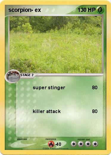 Pokemon scorpion- ex
