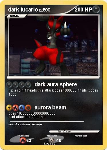 Pokemon dark lucario