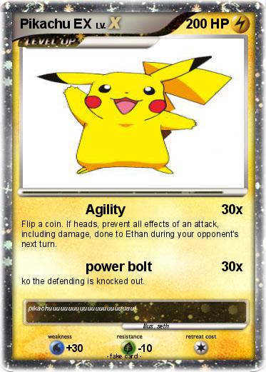 Pokemon Pikachu EX