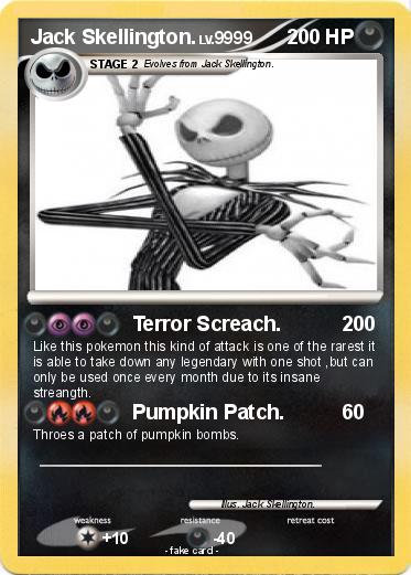 Pokemon Jack Skellington.