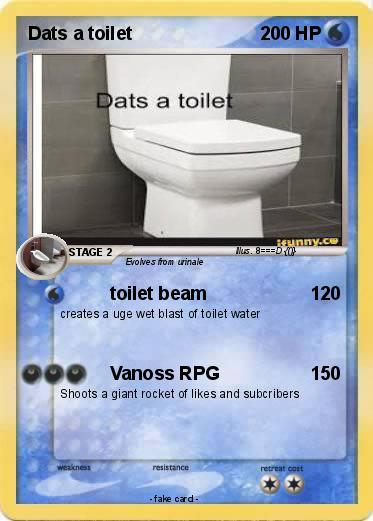 Pokemon Dats a toilet