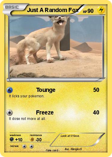 Pokemon Just A Random Fox