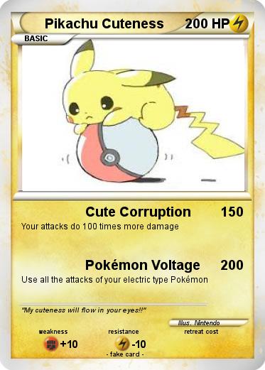 Pokemon Pikachu Cuteness