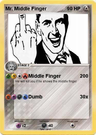 Pokemon Mr. Middle Finger