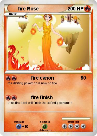 Pokemon fire Rose