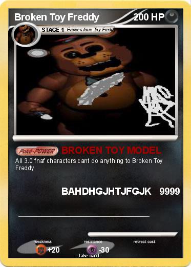 Pokemon Broken Toy Freddy