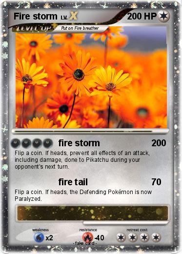 Pokemon Fire storm