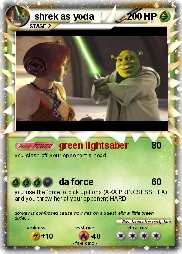 Pokemon shrek as yoda