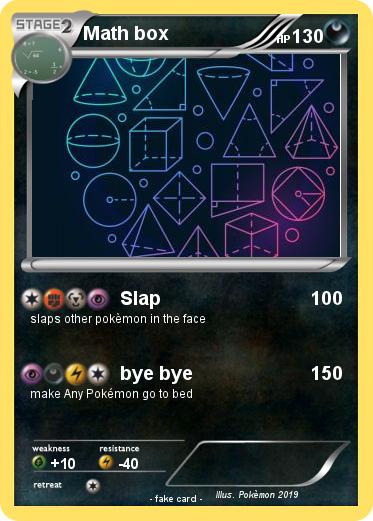 Pokemon Math box