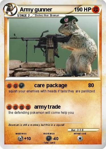 Pokemon Army gunner