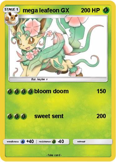 Pokemon mega leafeon GX