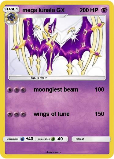Pokemon mega lunala GX